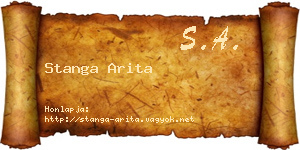 Stanga Arita névjegykártya